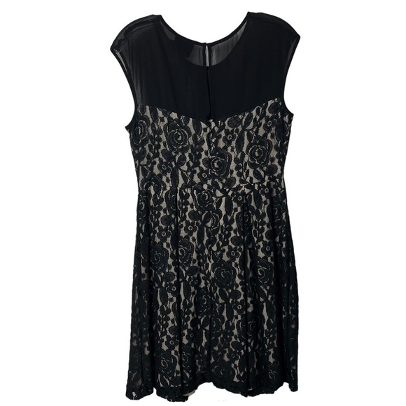 JUST…TAYLOR Lace Overlay Dress Size 6 - Picture 1 of 4